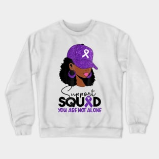 In October We Wear Purple Domestic Violence Awareness Crewneck Sweatshirt